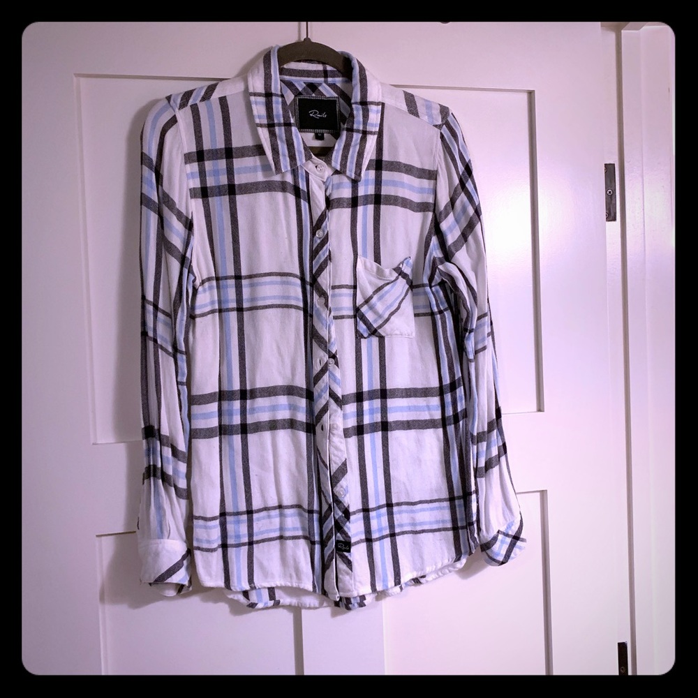 Rails Plaid Button Down Collared Shirt Sw M
